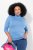 Ulla Popken Basic Long Sleeve Slim Fit Turtleneck Light Cornflower - Bluzy & bluzy z kapturem - Kényelmes pulóverek és kapucnisok
