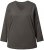 Ulla Popken Back To Basics V-Neck Relaxed Fit Cotton Tee Graphite Grey - Pólók - 