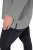 Ulla Popken Back To Basics V-Neck Relaxed Fit Cotton Tee Light Grey Melange - Pólók - Női pólók