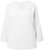 Ulla Popken Back To Basics V-Neck Relaxed Fit Cotton Tee Snow White - Pólók - 