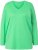 Ulla Popken Back To Basics V-Neck Relaxed Fit Cotton Tee Mint Green - Pólók - 