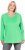 Ulla Popken Back To Basics V-Neck Relaxed Fit Cotton Tee Mint Green - Pólók - 