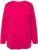 Ulla Popken Back To Basics V-Neck Relaxed Fit Cotton Tee Magenta Pink - Pólók - 