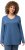 Ulla Popken Back To Basics V-Neck Relaxed Fit Cotton Tee Denim Blue - Pólók - 