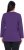 Ulla Popken Back To Basics V-Neck Relaxed Fit Cotton Tee Deep Violet - Pólók - 