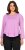 Ulla Popken Layered Look Memories Embroidered Long Sleeve Tee Amethyst - Mintás pólók nőknek - 
