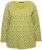 Ulla Popken Allover Graphic Long Sleeve Tee Avocado Green - Mintás pólók nőknek - 