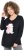 Ulla Popken Puppy Graphic Christmas Long Sleeve T-Shirt Black - Pólók - 