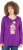 Ulla Popken Christmas Squirrel Long Sleeve Graphic Tee Dark Purple - Mintás pólók nőknek - 