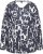 Ulla Popken Quick Drying Abstract Print Tee Black - Mintás pólók nőknek - 