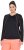 Ulla Popken UPF 50+ Contrast Piping Long Sleeve Tee Black - Mintás pólók nőknek - 