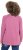 Ulla Popken Inverted Seam Long Sleeve Graphic Tee Dark Rose - Mintás pólók nőknek - 