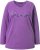 Ulla Popken Dream Rhinestone Lettering Long Sleeve Tee Light Plum - Mintás pólók nőknek - 