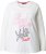 Ulla Popken Motivational Graphic Long Sleeve Tee Off-White - Mintás pólók nőknek - 