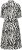 Kaffe Curve Alia Shirt Dress Black Chalk Animal - Midi ruhák - 