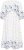 Kaffe Curve Rosa Midi Dress Blue Tones Border Flower - Ruhák - 