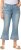Ulla Popken Cropped Flared Eyelet Jeans Light Blue - Női Farmer & Nadrágok Nagy Méretekben – Plus Size - 