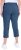 Ulla Popken Stretch Basic Bengaline Capri Pants Denim Blue - Női Farmer & Nadrágok Nagy Méretekben – Plus Size - 