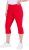 Ulla Popken Bengaline Elastic Waist Stretch Capri Pants Red - Női Farmer & Nadrágok Nagy Méretekben – Plus Size - 
