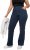Ulla Popken Wide Leg Elastic Waist Mary Fit Marlene Stretch Jeans Denim Blue - Női Farmer & Nadrágok Nagy Méretekben – Plus Size - 