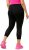 Ulla Popken Quick Dry Sport Crop Leggings Black - Női Farmer & Nadrágok Nagy Méretekben – Plus Size - 