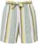 Ulla Popken Striped Wide Leg Elastic Waistband Shorts White - Női Farmer & Nadrágok Nagy Méretekben – Plus Size - 