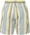 Ulla Popken Striped Wide Leg Elastic Waistband Shorts White - Női Farmer & Nadrágok Nagy Méretekben – Plus Size - 