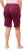 Ulla Popken Frayed Hemline Elastic Waistband Bermuda Shorts Purple - Ulla Popken - 