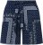 Ulla Popken Paisley Pull On Shorts Blue - Női Farmer & Nadrágok Nagy Méretekben – Plus Size - 