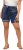 Ulla Popken Paisley Pull On Shorts Blue - Női Farmer & Nadrágok Nagy Méretekben – Plus Size - 