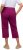 Ulla Popken Cropped Ruby Fit Pants Magnolia Red - Női Farmer & Nadrágok Nagy Méretekben – Plus Size - 