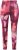Ulla Popken Abstract Print Ski Leggings Red - Női Farmer & Nadrágok Nagy Méretekben – Plus Size - 
