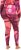 Ulla Popken Abstract Print Ski Leggings Red - Női Farmer & Nadrágok Nagy Méretekben – Plus Size - 
