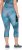 Ulla Popken Quick Dry Cropped Geometric Print Leggings Blue - Dzsekik - 