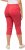 Ulla Popken Stretch Fit Raw Hem Capris Dark Coral - Női Farmer & Nadrágok Nagy Méretekben – Plus Size - 