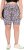 Ulla Popken Leopard Print Quick Drying Shorts Black - Női Farmer & Nadrágok Nagy Méretekben – Plus Size - 