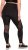 Ulla Popken Mesh Panel Leggings Black - Női Farmer & Nadrágok Nagy Méretekben – Plus Size - 