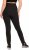 Ulla Popken Straight Leg Quick Drying Leggings Black - Női Farmer & Nadrágok Nagy Méretekben – Plus Size - 