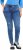 Ulla Popken Lightly Distressed Slim Leg Jeans Blue - Női Farmer & Nadrágok Nagy Méretekben – Plus Size - 