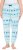 Ulla Popken Alpine Striped Plush Loungewear Pants Blue - Női Farmer & Nadrágok Nagy Méretekben – Plus Size - 