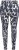 Ulla Popken Quick Drying Abstract Print Leggings Black - Női Farmer & Nadrágok Nagy Méretekben – Plus Size - 