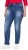 Ulla Popken Tapered Leg Lightly Distressed Jeans Denim Blue - Női Farmer & Nadrágok Nagy Méretekben – Plus Size - 