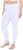 Ulla Popken Lace Trim Leggings White - Női Farmer & Nadrágok Nagy Méretekben – Plus Size - 
