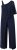 Ulla Popken Asymmetric Lace Panel Jumpsuit Navy - Női Farmer & Nadrágok Nagy Méretekben – Plus Size - 