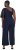 Ulla Popken Asymmetric Lace Panel Jumpsuit Navy - Női Farmer & Nadrágok Nagy Méretekben – Plus Size - 