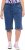 Ulla Popken Indigo Dyed Elastic Waist Jersey Shorts Blue - Női Farmer & Nadrágok Nagy Méretekben – Plus Size - 