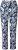 Ulla Popken Feather Print Elastic Waist Pants Blue - Női Farmer & Nadrágok Nagy Méretekben – Plus Size - 