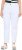 Ulla Popken Used Look 5 Pocket Comfy Waistband Mom Jeans Snow White - Női Farmer & Nadrágok Nagy Méretekben – Plus Size - 