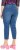 Ulla Popken Cropped Denim Look Stretch Fit Leggings Light Blue Denim - Női Farmer & Nadrágok Nagy Méretekben – Plus Size - 
