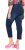 Ulla Popken Cropped Denim Look Stretch Fit Leggings Denim Blue - Női Farmer & Nadrágok Nagy Méretekben – Plus Size - 